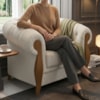 Poltrona Decorativa Capitone Milano Pes Madeira Boucle TCE 1010 MOLL