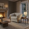 Poltrona Decorativa Capitone Milano Pes Madeira Boucle TCE 1018 MOLL