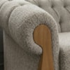 Poltrona Decorativa Capitone Milano Pes Madeira Boucle TCE 1018 MOLL