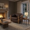 Poltrona Decorativa Capitone Milano Pes Madeira Courino TCS 721 MOLL