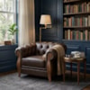 Poltrona Decorativa Capitone Milano Pes Madeira Courino TCS 721 MOLL