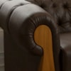 Poltrona Decorativa Capitone Milano Pes Madeira Courino TCS 721 MOLL
