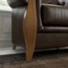 Poltrona Decorativa Capitone Milano Pes Madeira Courino TCS 721 MOLL