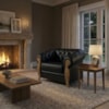 Poltrona Decorativa Capitone Milano Pes Madeira Courino TCS 724 MOLL
