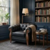 Poltrona Decorativa Capitone Milano Pes Madeira Courino TCS 724 MOLL