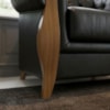 Poltrona Decorativa Capitone Milano Pes Madeira Courino TCS 724 MOLL