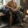 Poltrona Decorativa Capitone Milano Pes Madeira Courino TCS 724 MOLL