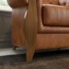 Poltrona Decorativa Capitone Milano Pes Madeira Courino TCS 727 MOLL
