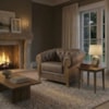 Poltrona Decorativa Capitone Milano Pes Madeira Courino TCS 729 MOLL