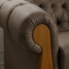 Poltrona Decorativa Capitone Milano Pes Madeira Courino TCS 729 MOLL