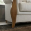 Poltrona Decorativa Capitone Milano Pes Madeira Linho TCS 701 MOLL