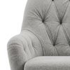 Poltrona Decorativa Capitone Sasha Pes Madeira Boucle TCE 1018 MOLL