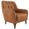 Poltrona Decorativa Capitone Sasha Pes Madeira Courino TCS 727 MOLL