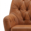 Poltrona Decorativa Capitone Sasha Pes Madeira Courino TCS 727 MOLL