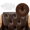Poltrona Decorativa Capitone Siena Pes Madeira Courino TCS 721 MOLL