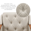 Poltrona Decorativa Capitone Siena Pes Madeira Courino TCS 725 MOLL