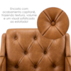 Poltrona Decorativa Capitone Siena Pes Madeira Courino TCS 727 MOLL