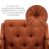 Poltrona Decorativa Capitone Siena Pes Madeira Linho Color Trend TCA 303 MOLL