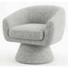 Poltrona Decorativa Cave Base Giratoria Boucle TCE 1010 MOLL