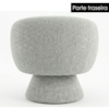 Poltrona Decorativa Cave Base Giratoria Boucle TCE 1010 MOLL