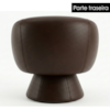 Poltrona Decorativa Cave Base Giratoria Courino TCS 721 MOLL