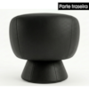 Poltrona Decorativa Cave Base Giratoria Courino TCS 724 MOLL