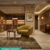 Poltrona Decorativa Cave Base Giratoria Linho Color Trend TCA 300 MOLL