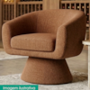 Poltrona Decorativa Cave Base Giratoria Linho Color Trend TCA 303 MOLL