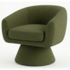 Poltrona Decorativa Cave Base Giratoria Linho Color Trend TCA 307 MOLL