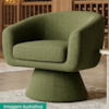Poltrona Decorativa Cave Base Giratoria Linho Color Trend TCA 307 MOLL