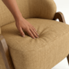 Poltrona Decorativa Iris Pes Madeira Linho Color Trend TCA 219 MOLL