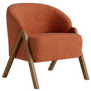 Poltrona Decorativa Iris Pes Madeira Linho Color Trend TCA 303 MOLL
