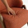 Poltrona Decorativa Iris Pes Madeira Linho Color Trend TCA 303 MOLL