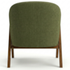 Poltrona Decorativa Iris Pes Madeira Linho Color Trend TCA 307 MOLL