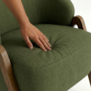 Poltrona Decorativa Iris Pes Madeira Linho Color Trend TCA 307 MOLL