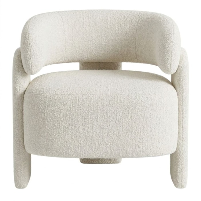 Poltrona Decorativa Lume Pes Madeira Boucle TCE 1010 MOLL
