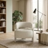 Poltrona Decorativa Lume Pes Madeira Boucle TCE 1010 MOLL