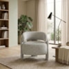 Poltrona Decorativa Lume Pes Madeira Boucle TCE 1018 MOLL