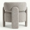 Poltrona Decorativa Lume Pes Madeira Boucle TCE 1018 MOLL