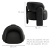 Poltrona Decorativa Lume Pes Madeira Courino TCS 724 MOLL