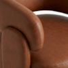 Poltrona Decorativa Lume Pes Madeira Courino TCS 727 MOLL