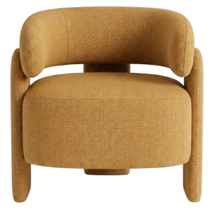 Poltrona Decorativa Lume Pes Madeira Linho Color Trend TCA 219 MOLL