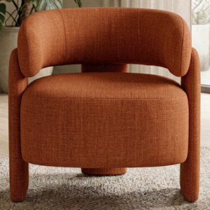 Poltrona Decorativa Lume Pes Madeira Linho Color Trend TCA 303 MOLL
