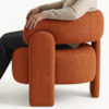 Poltrona Decorativa Lume Pes Madeira Linho Color Trend TCA 303 MOLL