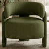Poltrona Decorativa Lume Pes Madeira Linho Color Trend TCA 307 MOLL