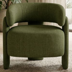 Poltrona Decorativa Lume Pes Madeira Linho Color Trend TCA 307 MOLL