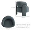 Poltrona Decorativa Lume Pes Madeira Linho TCS 718 MOLL