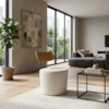 Poltrona Decorativa Luna Base Fixa Boucle TCE 1010 MOLL