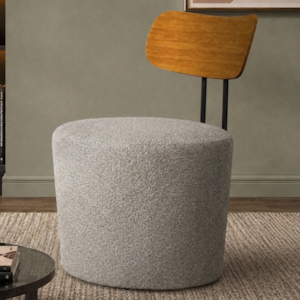 Poltrona Decorativa Luna Base Fixa Boucle TCE 1018 MOLL