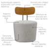 Poltrona Decorativa Luna Base Fixa Boucle TCE 1018 MOLL
